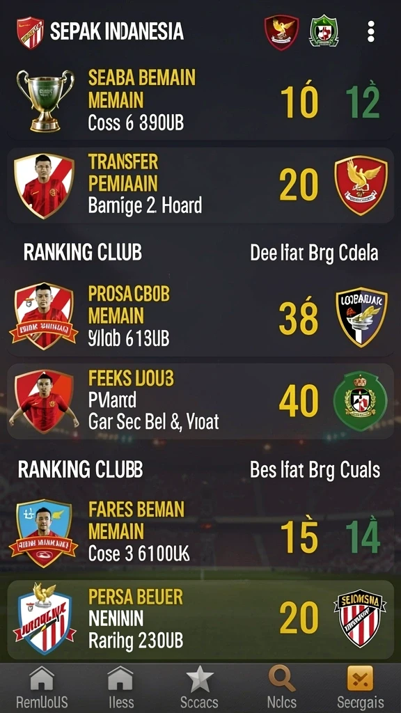 11bola - Fitur kustomisasi tim yang mendalam dan menarik.