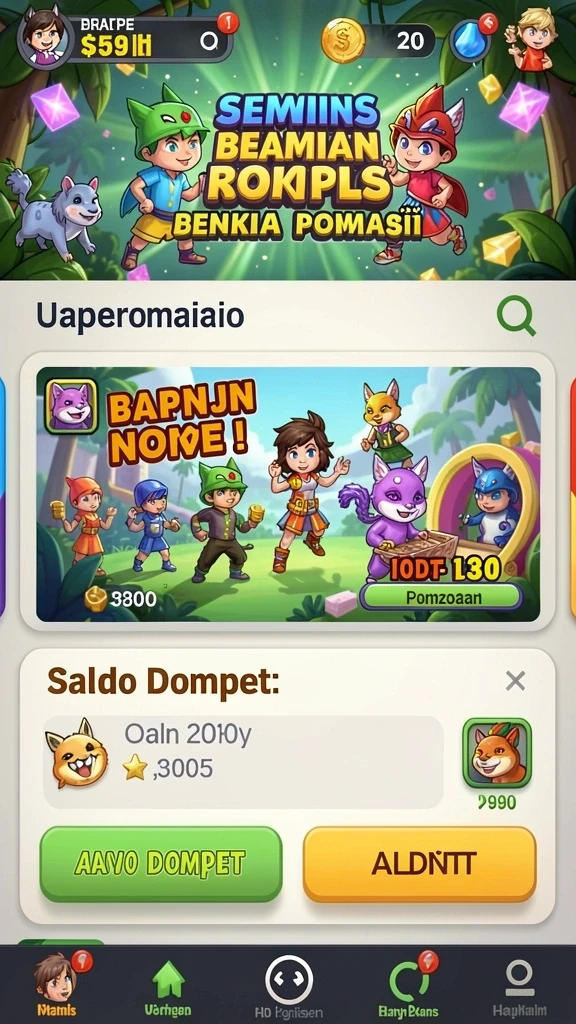 567luck - Tampilan antarmuka yang menarik dan intuitif.