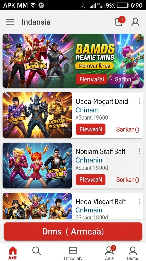 mposurga - Latar belakang dunia yang kaya dengan detail.