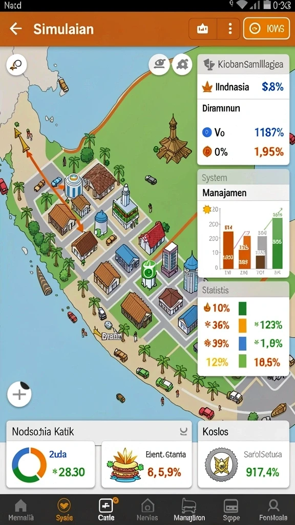 rekor777 - Pengaturan permainan yang mudah dan intuitif.