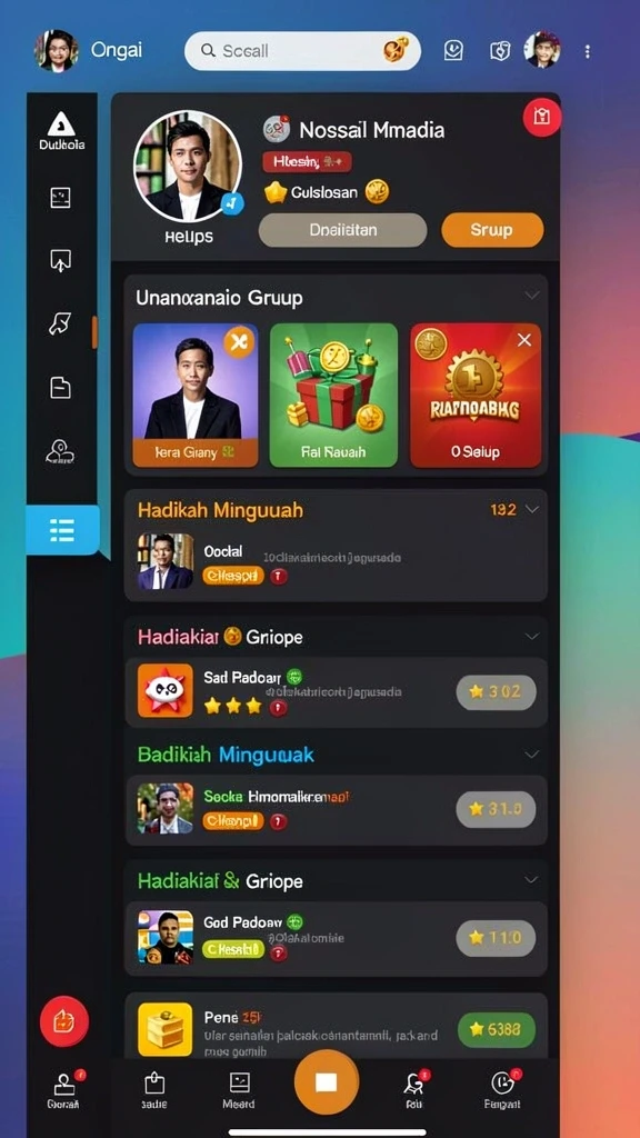 rp79 - Tampilan menu utama yang menarik dan intuitif.