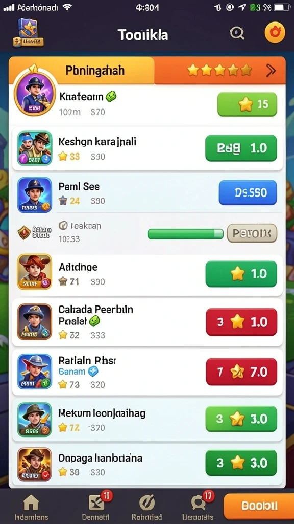 zoro77 - Tampilan awal yang menarik dan penuh warna.